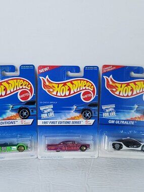 Hot Wheels Gm Ultralite 59 Chevy Impala Road Rocket Lot Of 3 NEW